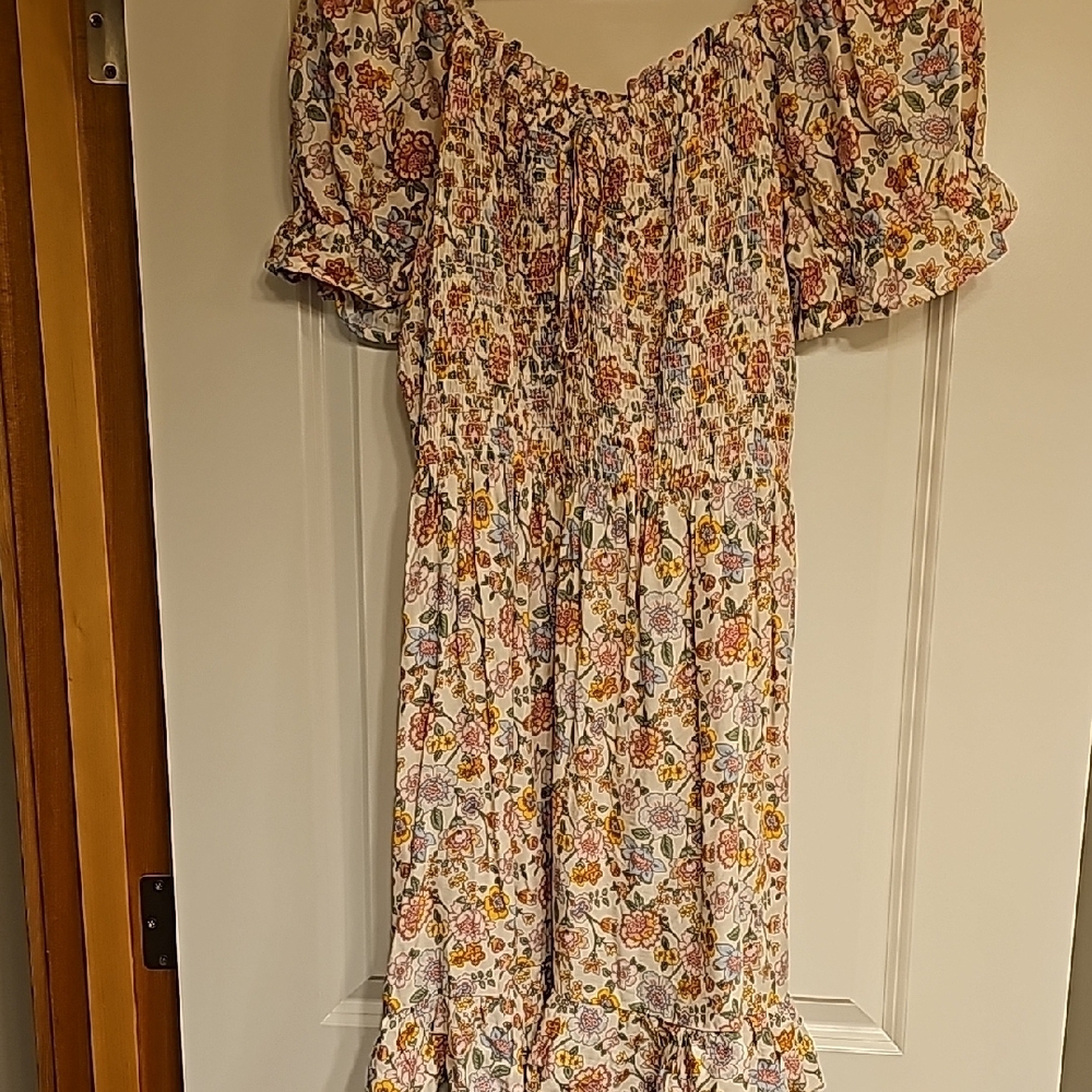 Floral Off-Shoulder Dress
